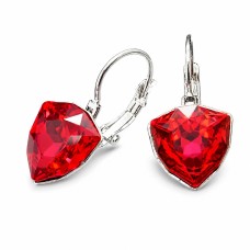 Auskari „Bermudu Trīsstūris (Scarlet)“ ar Swarovski™ kristāliem