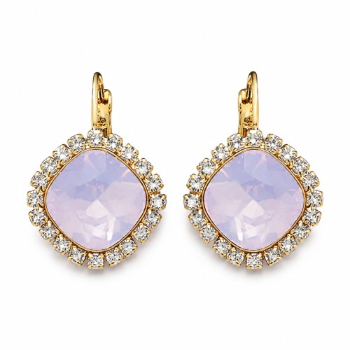 Auskari „Žilbinošais Mirdzums III (Rose Water Opal)“
