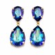 Auskari „Kristāla Lāse III (Bermuda Blue)“ ar Swarovski® kristāliem