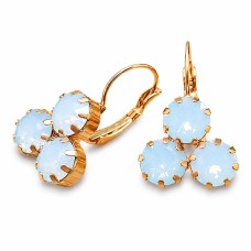 Auskari „Kristāla Lēdija II (Air Blue Opal)“ ar Swarovski® kristāliem