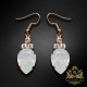 Auskari "Leonora (White Opal)" ar Swarovski™ kristāliem