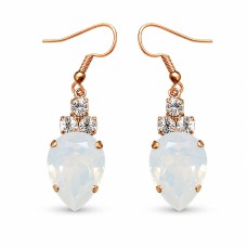 Auskari „Leonora (White Opal)“ ar Swarovski® kristāliem