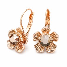 Auskari „Krāsainais Greznums (Rose Gold)“ ar Swarovski® kristāliem