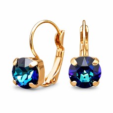 Auskari „Krāšņums II (Bermuda Blue)“ ar Swarovski® kristāliem