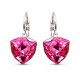 Auskari „Bermudu Trijstūris (Rose)“ ar Swarovski® kristāliem