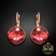 Auskari "Apžilbinošs Mirdzums IV (Padparadscha)" ar Swarovski™ kristāliem