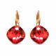 Auskari „Žilbinošais Mirdzums IV (Padparadscha)“ ar Swarovski® kristāliem