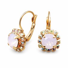 Auskari „Krāšņums II (Rose Water Opal)“ ar Swarovski® kristāliem