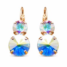 Auskari „Klaris VIII (Aurora Borealis)” ar Swarovski™ kristāliem