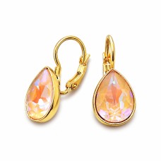 Auskari „Kristāla Piliens (Cappuccino DeLite)“ ar Swarovski® kristāliem