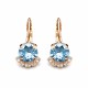Auskari „Krāšņums III (Aquamarine Blue)“ ar Swarovski® kristāliem