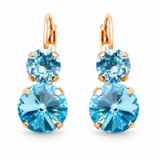 Auskari „Clarice VIII (Aquamarine Blue)“ ar Swarovski® kristāliem