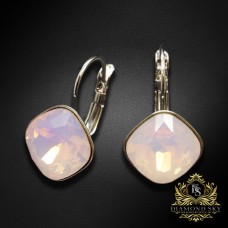 Auskari "Apžilbinošs Mirdzums IV (Rose Water Opal)" ar Swarovski™ kristāliem