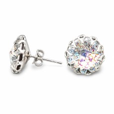 Auskari „Vintāžš VIII (White Patina)“ ar Swarovski™ kristāliem