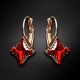 Komplekts "Kristāla Rombs II (Light Siam Metallic Light Gold)" ar Swarovski™ kristāliem