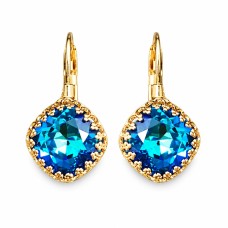 Auskari „Vintage IV (Bermuda Blue)“ ar Swarovski® kristāliem