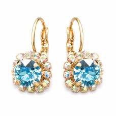 Auskari „Krāšņums II (Aquamarine Blue)“ ar Swarovski® kristāliem