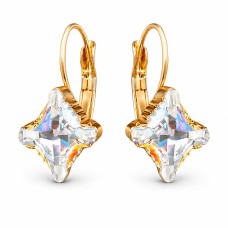 Auskari „Kristāla Rombs II (Aurora Borealis)“ ar Swarovski™ kristāliem