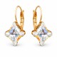 Auskari „Kristāla Rombs II (Aurora Borealis)“ ar Swarovski® kristāliem