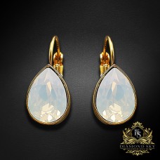 Auskari "Kristāla Lāse (White Opal)" ar Swarovski™ kristāliem