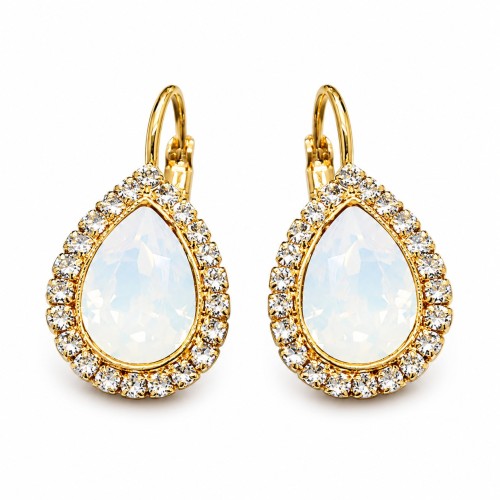 Auskari „Debesu Piliens (White Opal)“