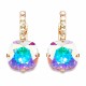 Auskari „Žilbinošais Mirdzums VII (Aurora Borealis)“ ar Swarovski® kristāliem