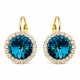 Auskari „Klaris (Bermuda Blue)“ ar Swarovski® kristāliem
