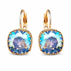 Auskari „Vintage V (Light Sapphire Shimmer)“ ar Swarovski® kristāliem