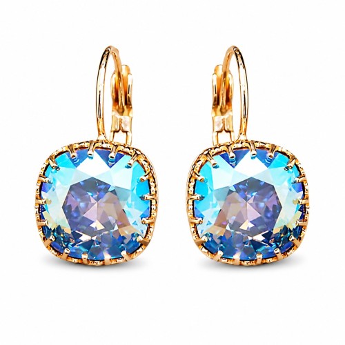 Auskari „Vintage V (Light Sapphire Shimmer)“