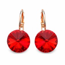 Auskari „Klaris II (Scarlet)“ ar Swarovski™ kristāliem