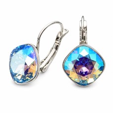 Auskari „Žilbinošais Mirdzums IV R (Light Sapphire Shimmer)“ ar Swarovski® kristāliem