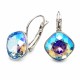 Auskari „Žilbinošais Mirdzums IV R (Light Sapphire Shimmer)“ ar Swarovski® kristāliem