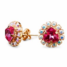 Auskari „Bermudu Trīsstūris IV (Rose)“ ar Swarovski™ kristāliem