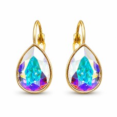 Auskari „Kristāla Piliens (Aurora Borealis)“ ar Swarovski® kristāliem
