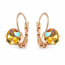 Auskari „Krāšņums (Light Topaz Shimmer)“ ar Swarovski® kristāliem