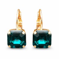 Серьги «Империум (Emerald)» с кристаллами Swarovski®