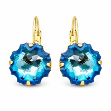 Auskari „Gorgona (Bermuda Blue)“ ar Swarovski® kristāliem