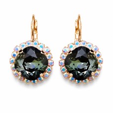 Auskari „Apžilbinošs Mirdzums III (Graphite)“ ar Swarovski™ kristāliem