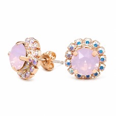 Auskari „Krāšņums III (Rose Water Opal)“ ar Swarovski™ kristāliem