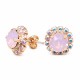 Auskari „Krāšņums III (Rose Water Opal)“ ar Swarovski® kristāliem