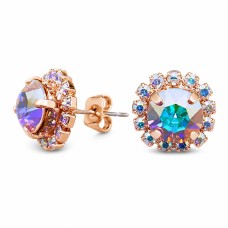 Auskari „Krāšņums III (Aurora Borealis)“ ar Swarovski® kristāliem