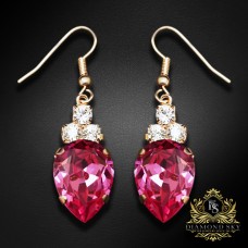 Auskari "Leonora (Rose)" ar Swarovski™ kristāliem