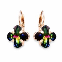 Серьги «Византийский Крест (Vitrail Medium)» с кристаллами Swarovski®