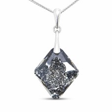 Серебряный кулон «Растущий Кристалл (Silver Night)» с кристаллами Swarovski™