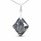 Sudraba kulons „Augošais Kristāls (Silver Night)“ no 925 proves sudraba ar Swarovski® kristāliem