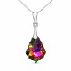 Sudraba kulons „Baroque IV (Vitrail Medium)“ ar Swarovski® kristāliem
