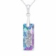 Sudraba kulons „Growing Crystal II (Vitrail Light)“ ar Swarovski® kristāliem