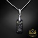 Sudraba kulons "Augošais Kristāls II (Silver Night)" ar Swarovski™ kristāliem