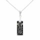 Sudraba kulons „Growing Crystal II (Silver Night)“ ar Swarovski® kristāliem