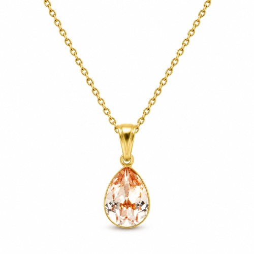 Sudraba kulons „Crystal Drop (Honey)“